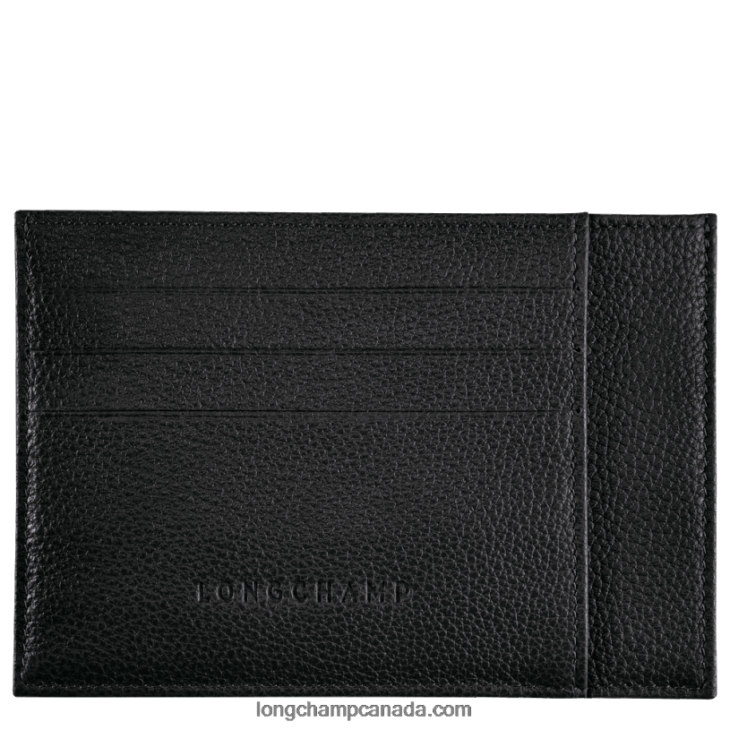 Longchamp Le Foulonne Card holder VJ2H4650 Black