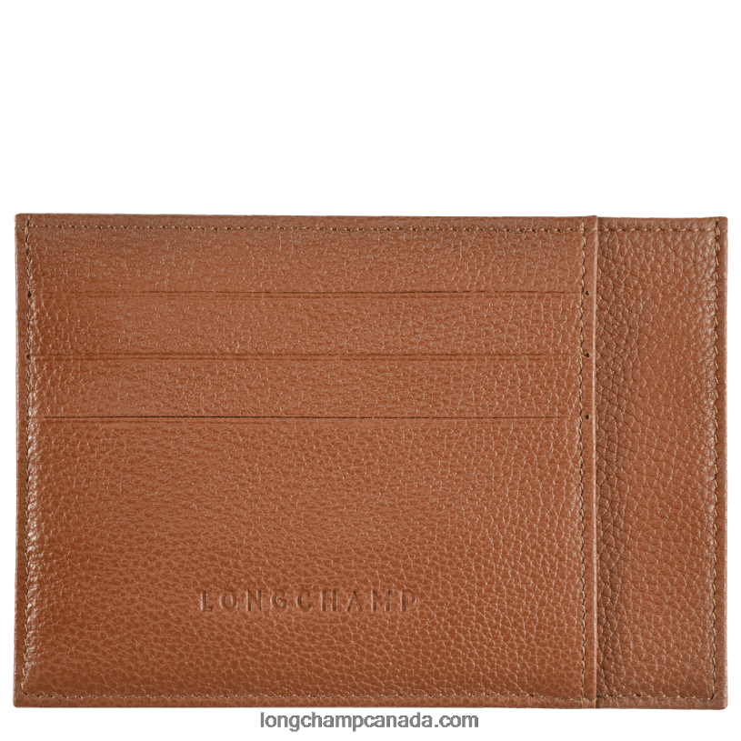 Longchamp Le Foulonne Card holder VJ2H4652 Caramel