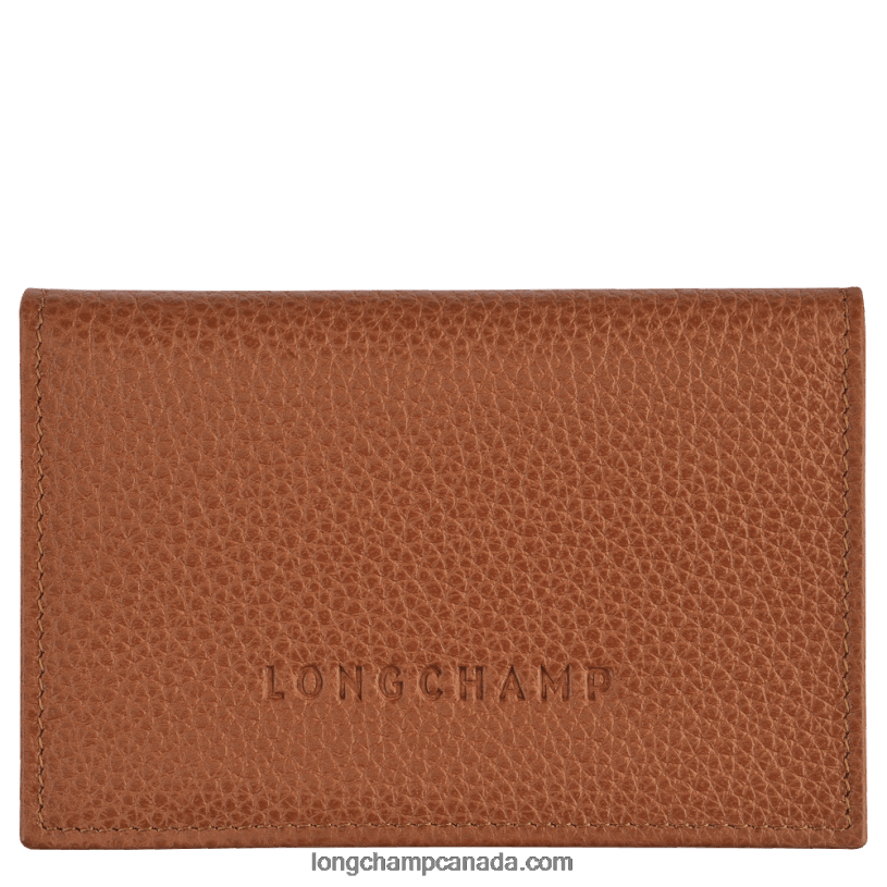 Longchamp Le Foulonne Card holder VJ2H4654 Caramel