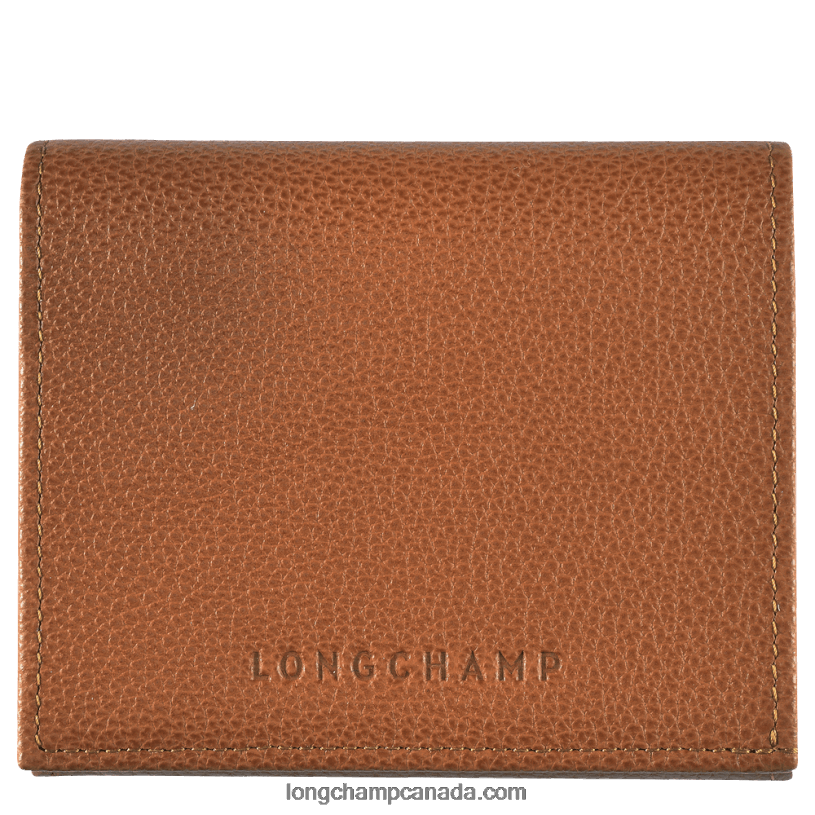 Longchamp Le Foulonne Coin purse VJ2H4543 Caramel