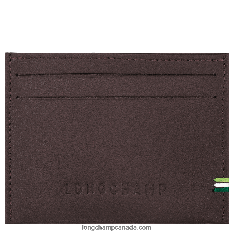 Longchamp sur Seine Card holder VJ2H418 Mocha