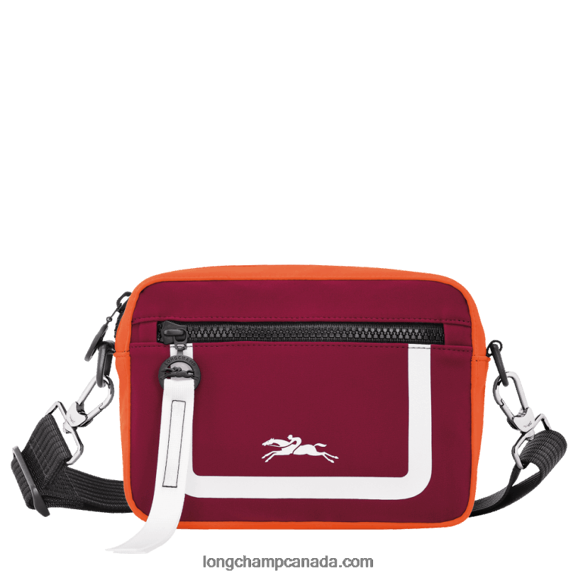 Longchamp Le Pliage Collection Camera bag S VJ2H4335 Orange/Burgundy
