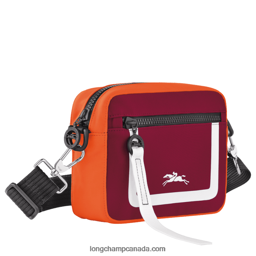 Longchamp Le Pliage Collection Camera bag S VJ2H4335 Orange/Burgundy