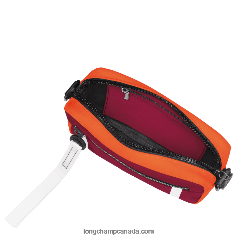 Longchamp Le Pliage Collection Camera bag S VJ2H4335 Orange/Burgundy