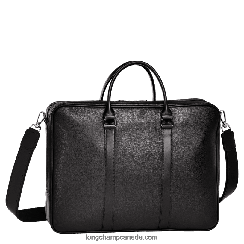 Longchamp Le Foulonne Briefcase L VJ2H4481 Black