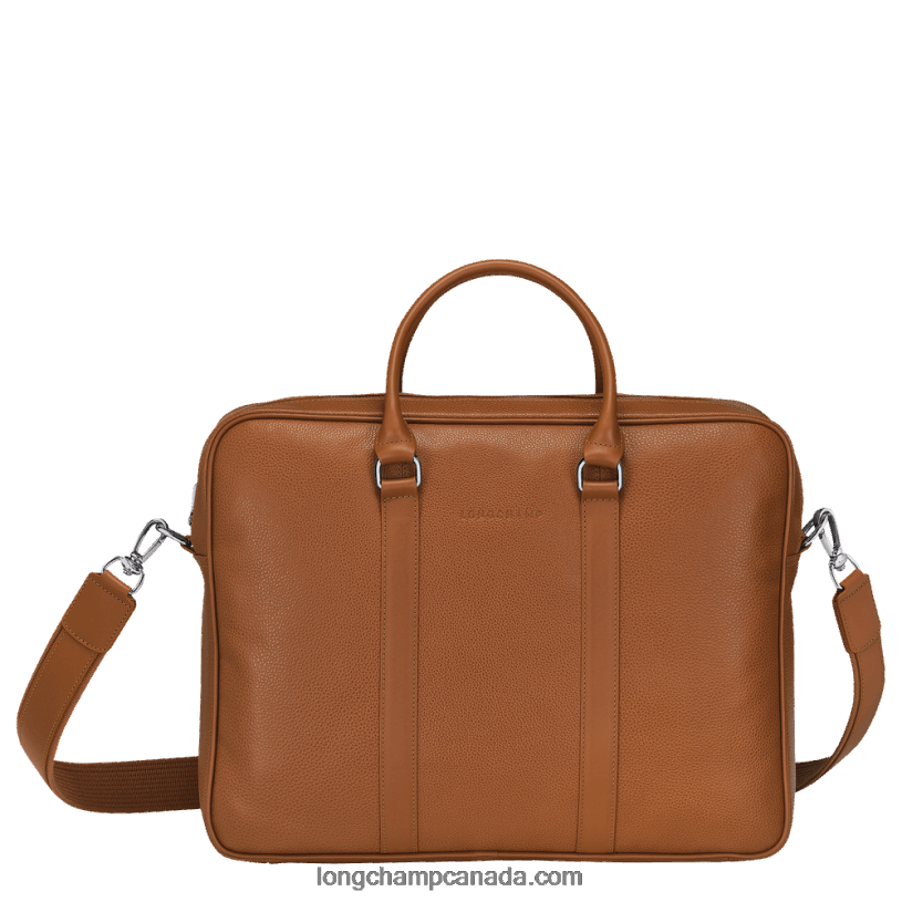 Longchamp Le Foulonne Briefcase M VJ2H41090 Caramel