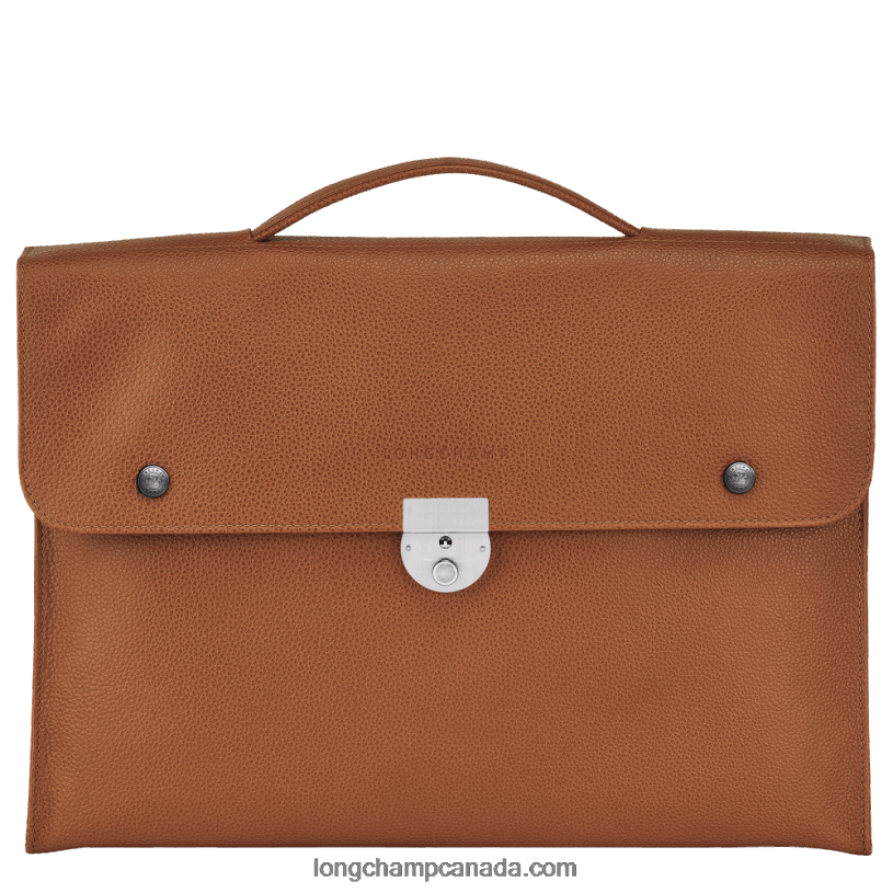 Longchamp Le Foulonne Briefcase S VJ2H4484 Caramel