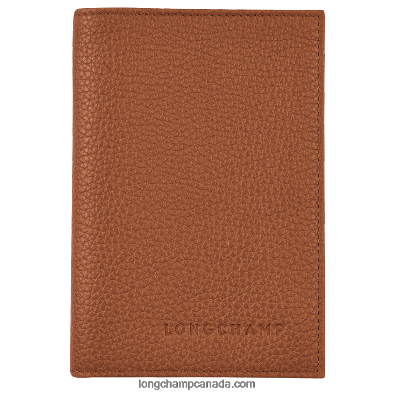 Longchamp Le Foulonne Passport cover VJ2H4726 Caramel