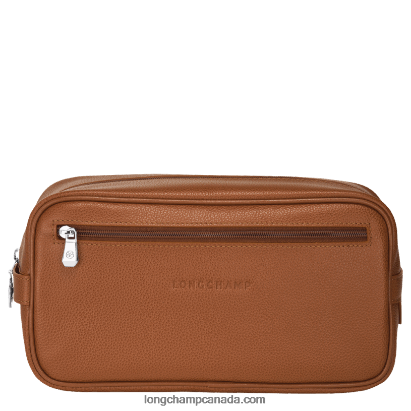 Longchamp Le Foulonne Toiletry case VJ2H4874 Caramel