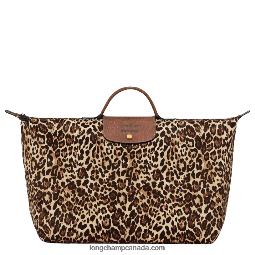 Longchamp X D'heygere Travel bag / Backpack VJ2H4831 Panther print