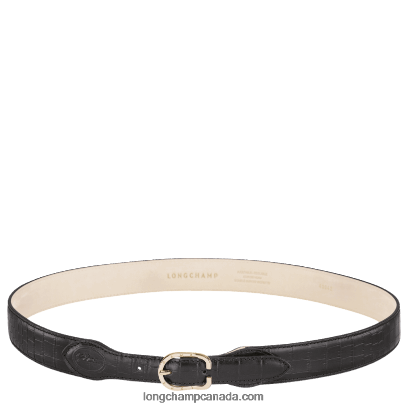 Longchamp 1980 Ladies' belt VJ2H4921 Black