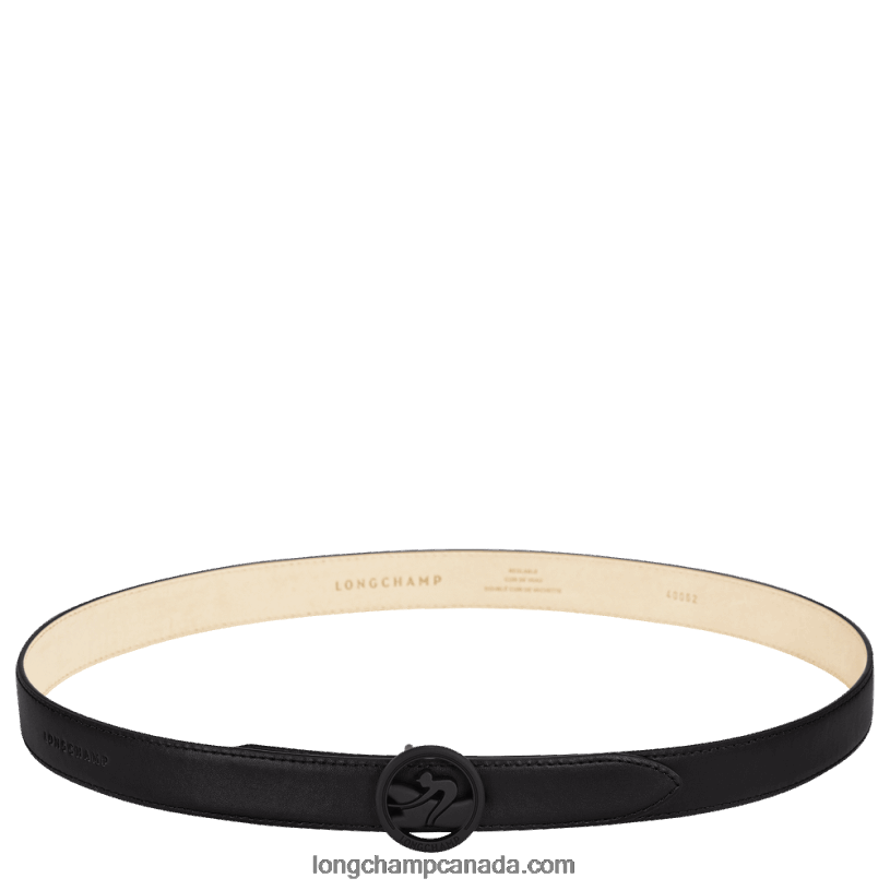 Longchamp Box Trot Ladies' belt VJ2H4936 Black