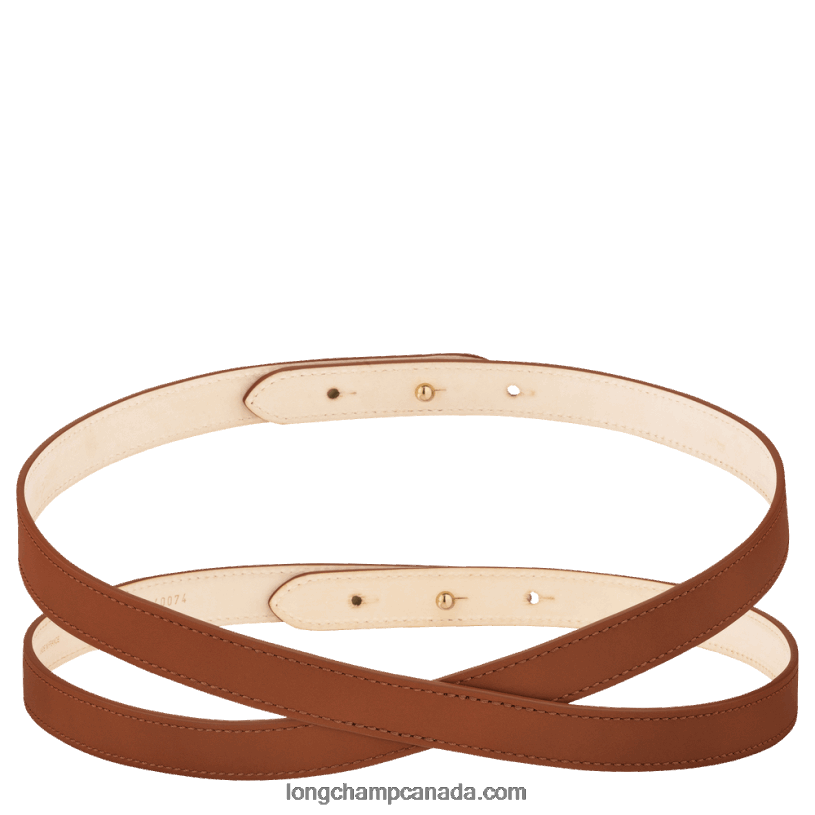 Longchamp Box Trot Ladies' belt VJ2H4946 Cognac