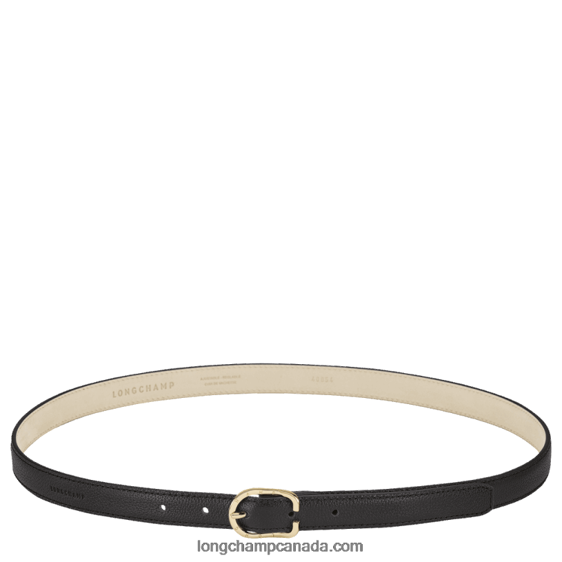 Longchamp Le Foulonne Ladies' belt VJ2H4925 Black