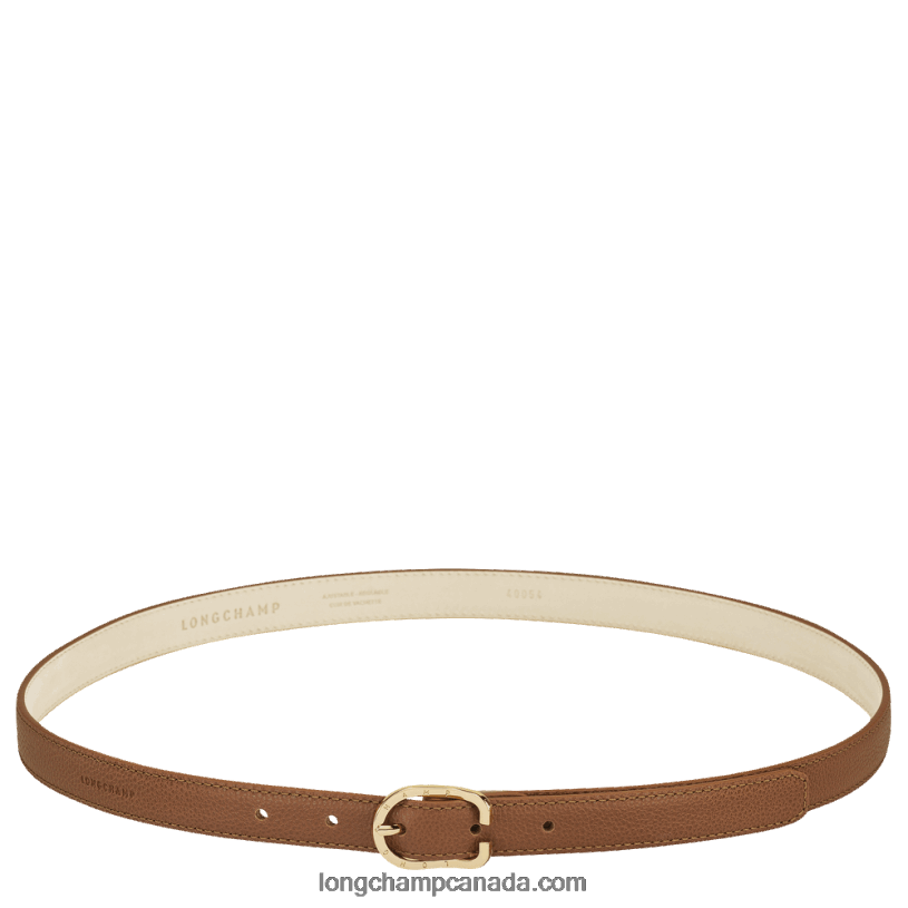 Longchamp Le Foulonne Ladies' belt VJ2H4927 Caramel