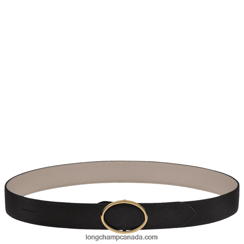 Longchamp Le Foulonne Ladies' belt VJ2H4961 Black/Turtledove