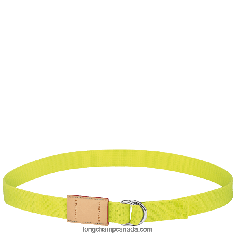 Longchamp Le Pliage Re Play Ladies' belt VJ2H4957 Lemon