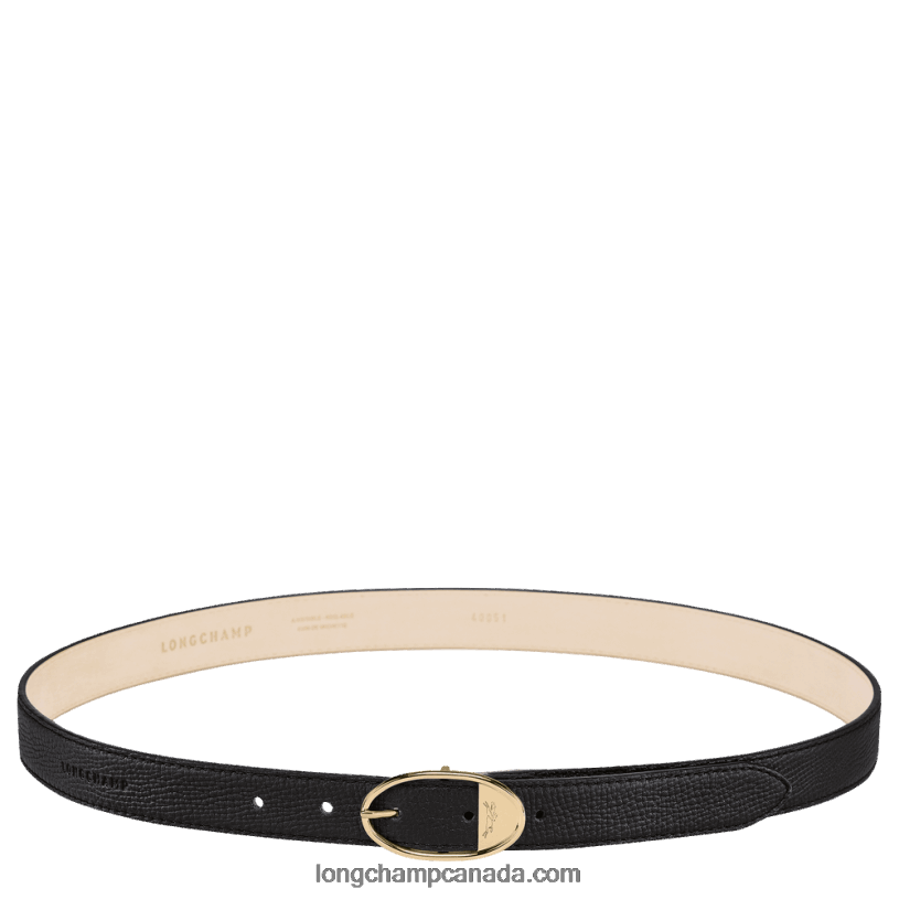 Longchamp Mailbox Ladies' belt VJ2H4922 Black