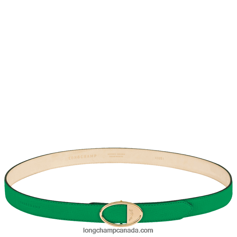 Longchamp Mailbox Ladies' belt VJ2H4924 Grass/Green Light