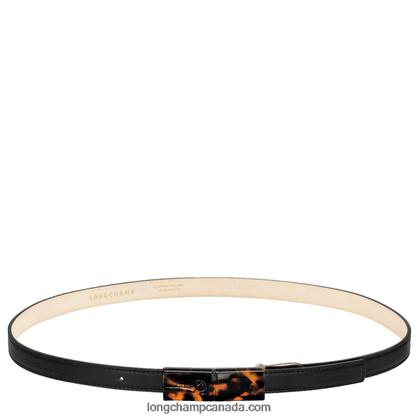 Longchamp Roseau Ladies' belt VJ2H4907 Black