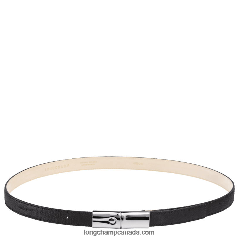 Longchamp Roseau Ladies' belt VJ2H4909 Black