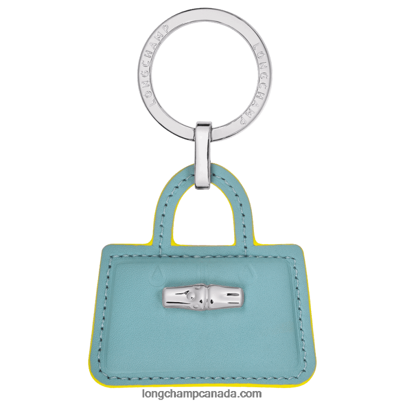 Longchamp Roseau Key rings VJ2H4751 Cloud Blue/Orange