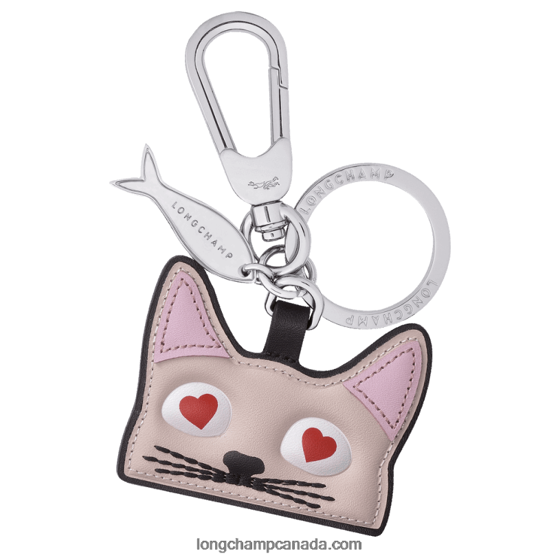 Longchamp Spring/Summer Collection 2022 Cat key ring VJ2H4754 Pale Pink