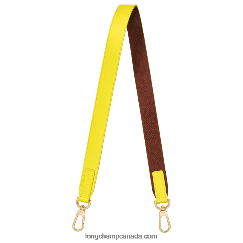 Longchamp Box Trot Shoulder strap VJ2H41081 Lemon/Brown