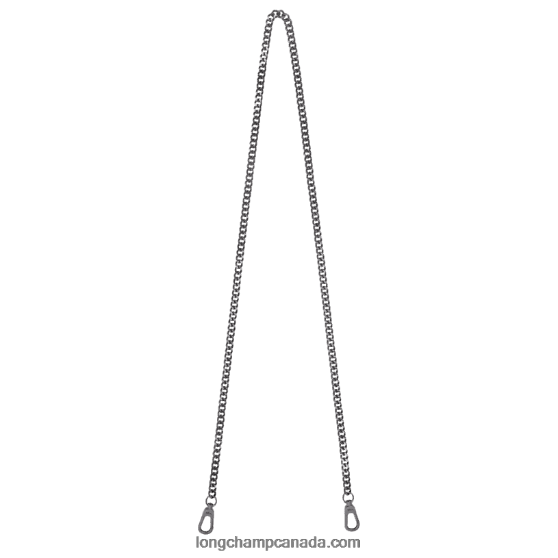 Longchamp chaine Shoulder strap VJ2H41083 Black Metal