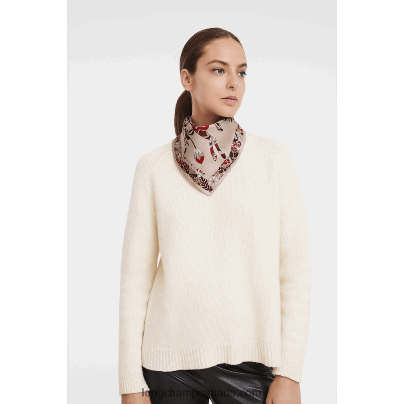 Longchamp Spring/Summer 2023 Collection Silk scarf 50 VJ2H41008 Blush