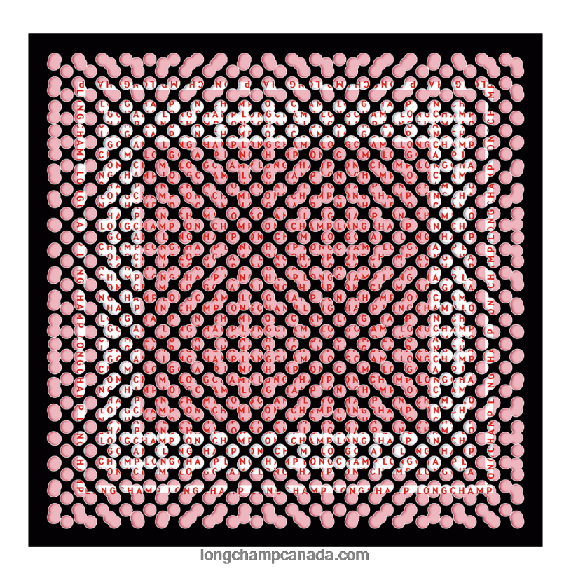 Longchamp Spring/Summer 2023 Collection Silk scarf 50 VJ2H41014 Black