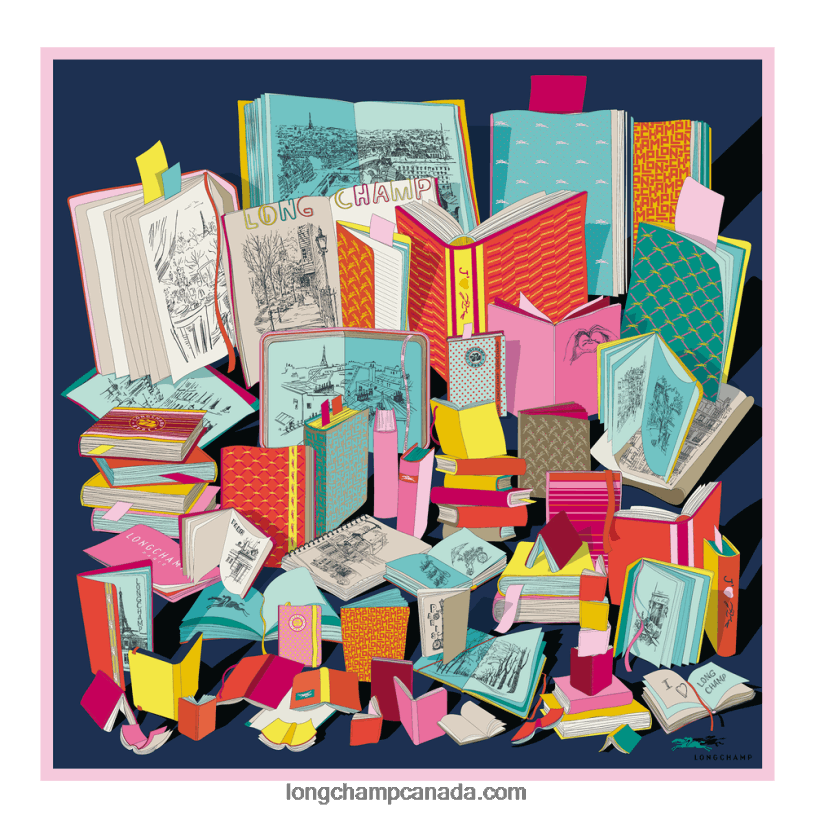 Longchamp Spring/Summer 2023 Collection Silk scarf 90 VJ2H41049 Multicolor