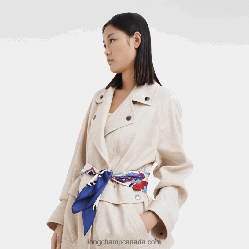 Longchamp Spring/Summer 2023 Collection Silk scarf 90 VJ2H41056 Navy