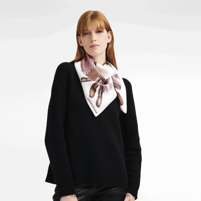 Longchamp Spring/Summer 2023 Collection Silk scarf 90 VJ2H41059 Pink