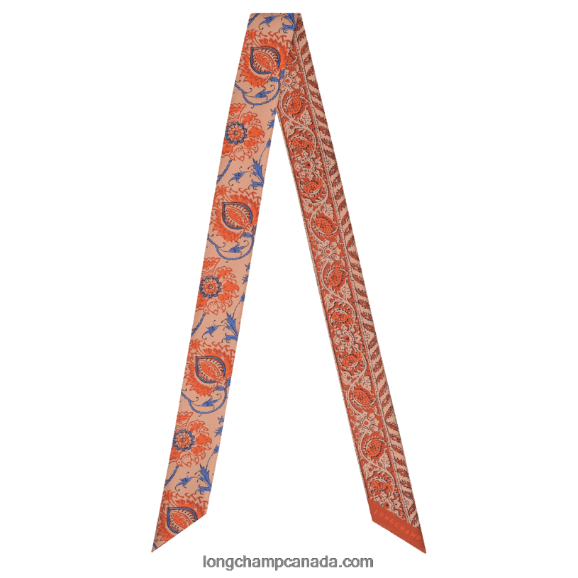 Longchamp Spring/Summer Collection 2022 Silk ribbon VJ2H41025 Orange