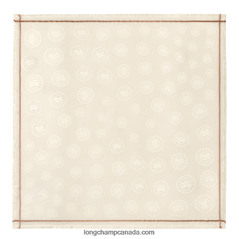 Longchamp Spring/Summer 2023 Collection Shawl VJ2H4976 Ivory