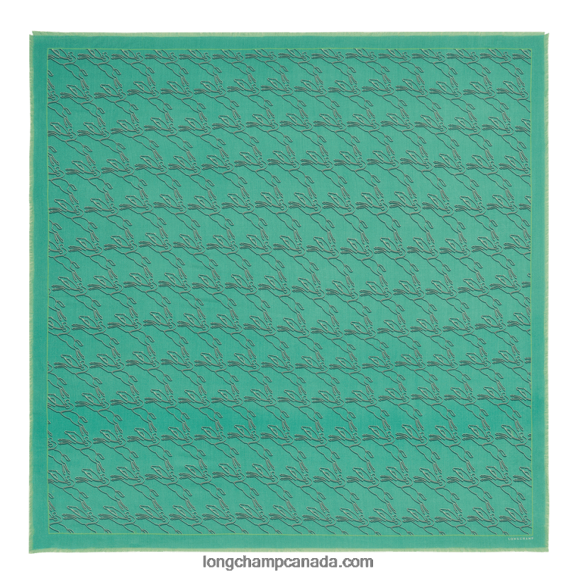 Longchamp Spring/Summer 2023 Collection Stole VJ2H4988 Green Light