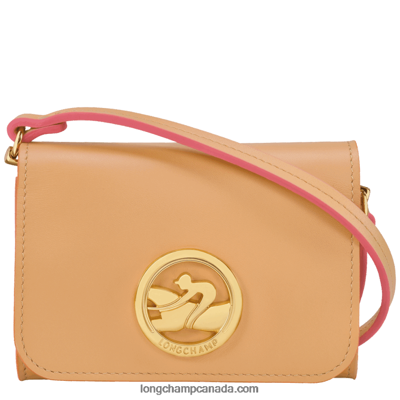 Longchamp Box Trot Coin purse with leather lace VJ2H4513 Vegetal