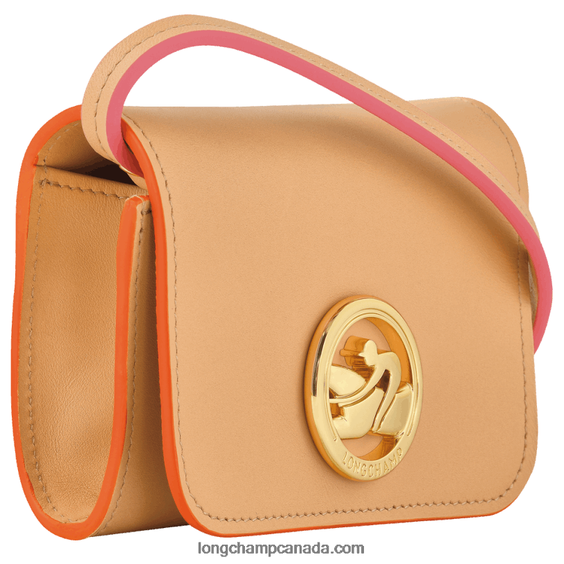 Longchamp Box Trot Coin purse with leather lace VJ2H4513 Vegetal