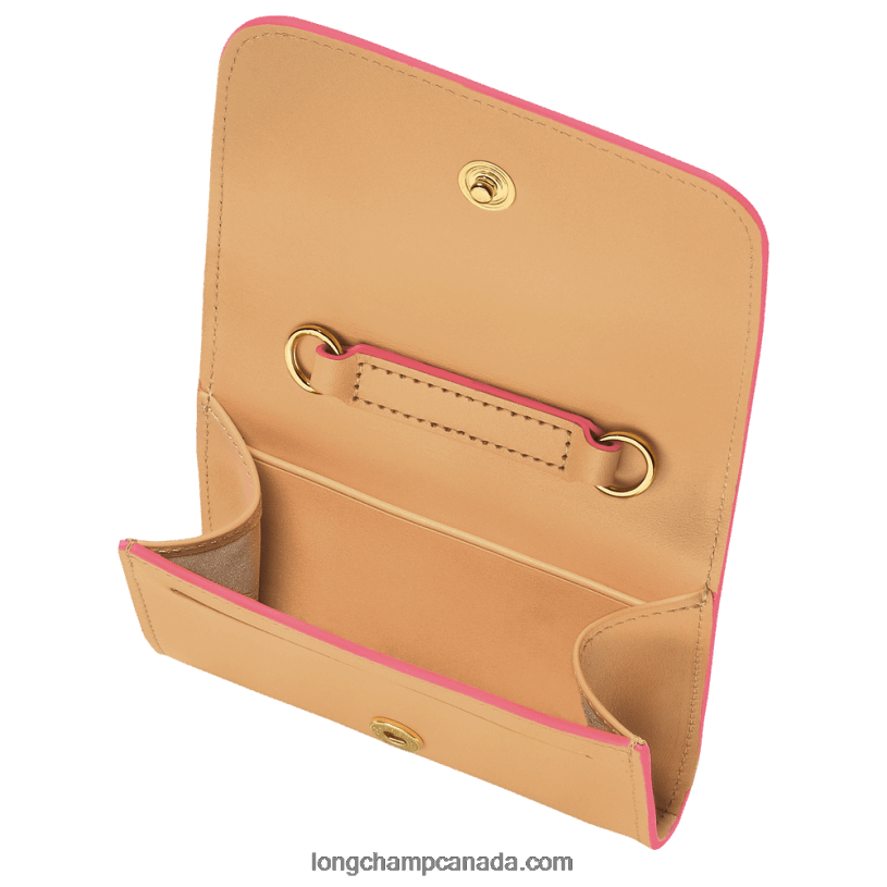 Longchamp Box Trot Coin purse with leather lace VJ2H4513 Vegetal