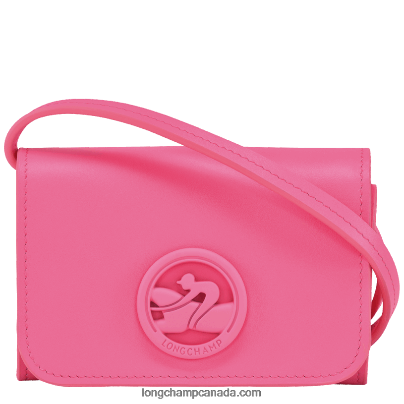 Longchamp Box Trot Coin purse with leather lace VJ2H4515 Candy