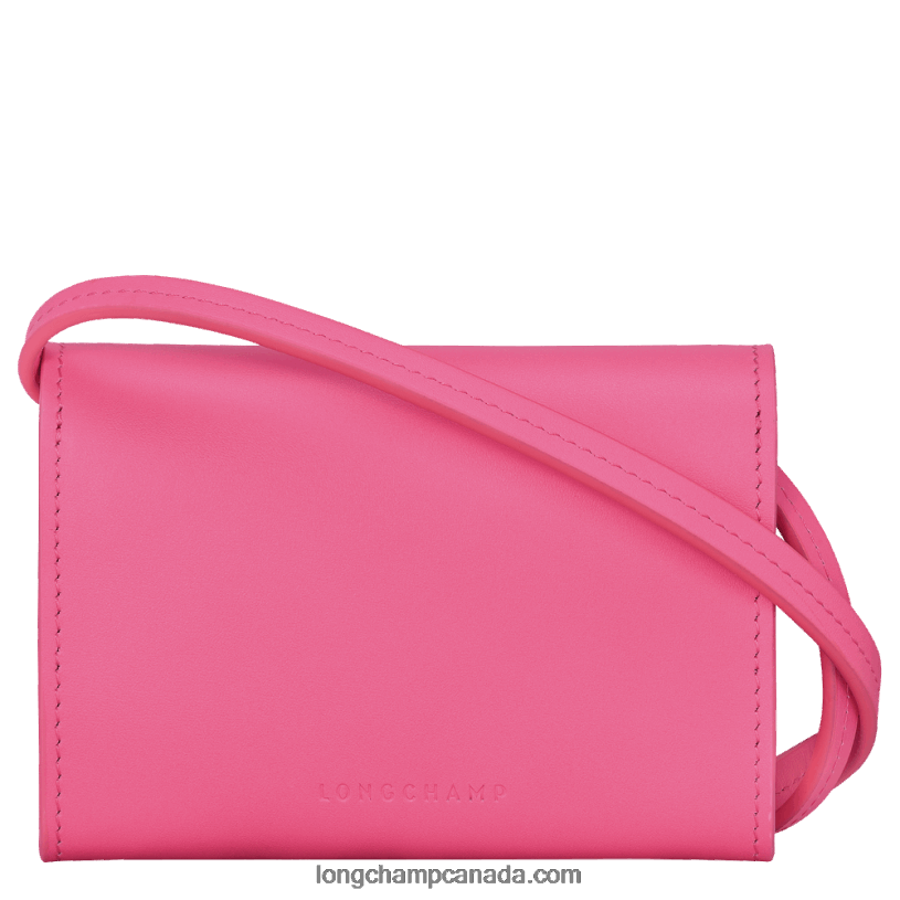 Longchamp Box Trot Coin purse with leather lace VJ2H4515 Candy