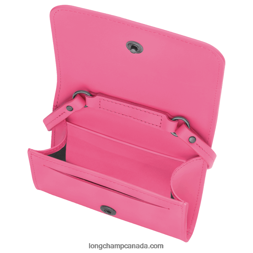 Longchamp Box Trot Coin purse with leather lace VJ2H4515 Candy