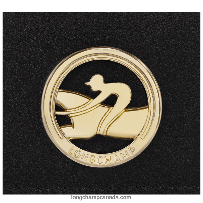 Longchamp Box Trot Coin purse with shoulder strap VJ2H4516 Black