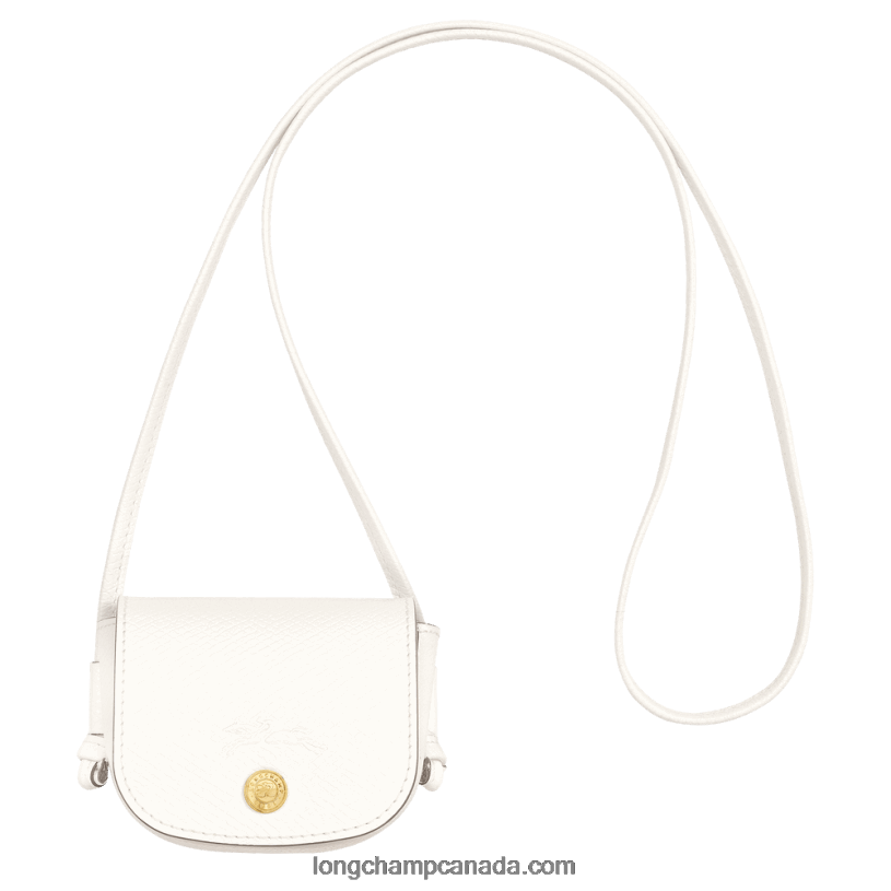 Longchamp Epure Coin purse with leather lace VJ2H4532 White