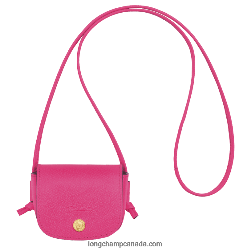 Longchamp Epure Coin purse with leather lace VJ2H4535 Fuchsia