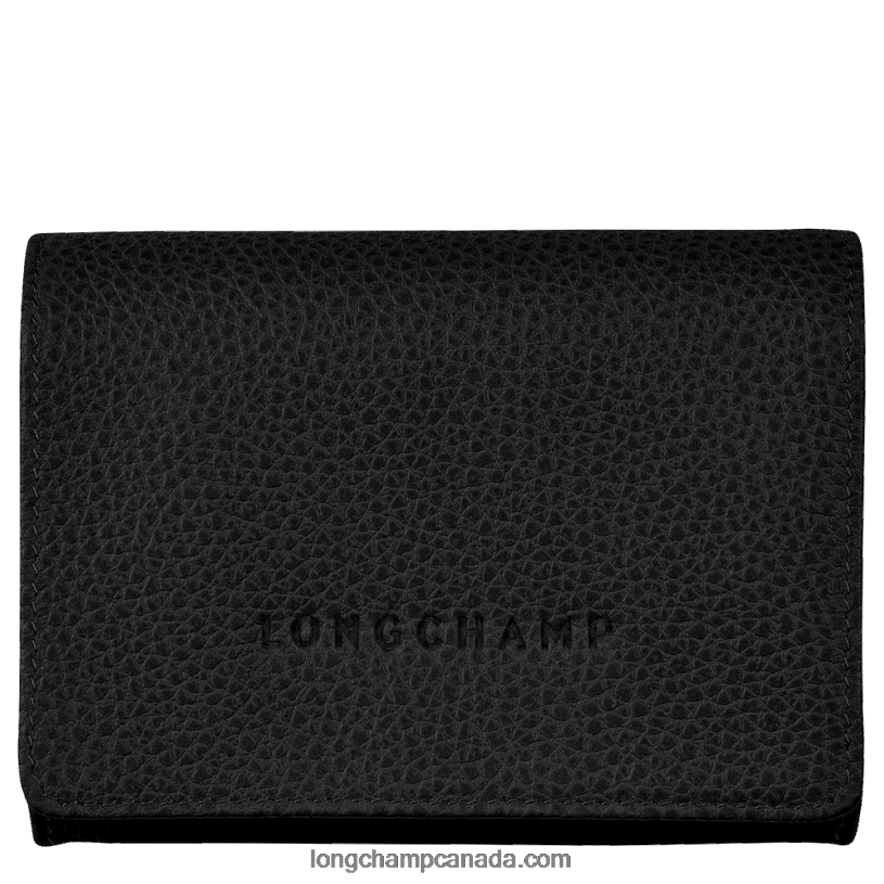 Longchamp Le Foulonne Coin purse VJ2H4521 Black