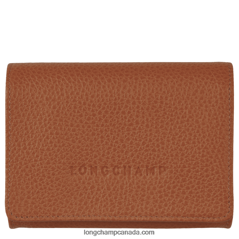 Longchamp Le Foulonne Coin purse VJ2H4522 Caramel