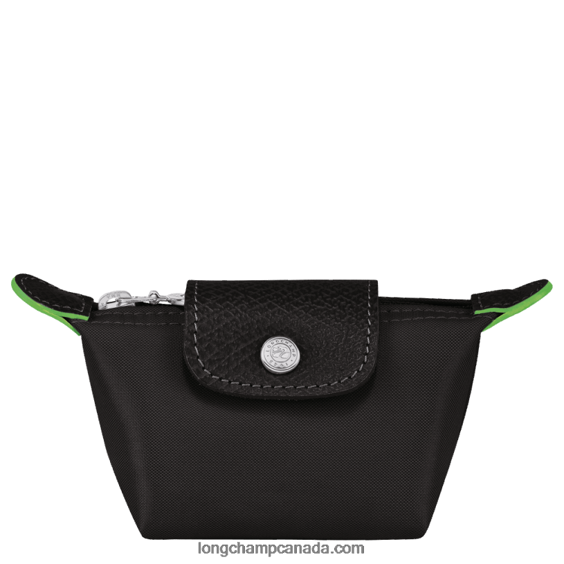 Longchamp Le Pliage Green Coin purse VJ2H4506 Black