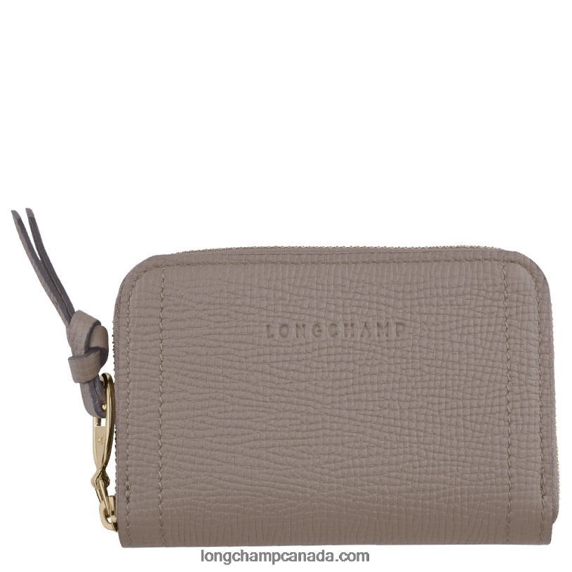 Longchamp Mailbox Coin purse VJ2H4538 Taupe